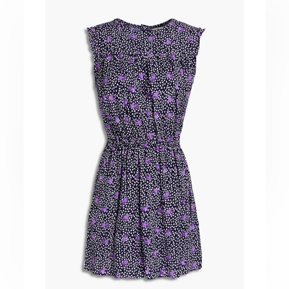 maje floral mini dress